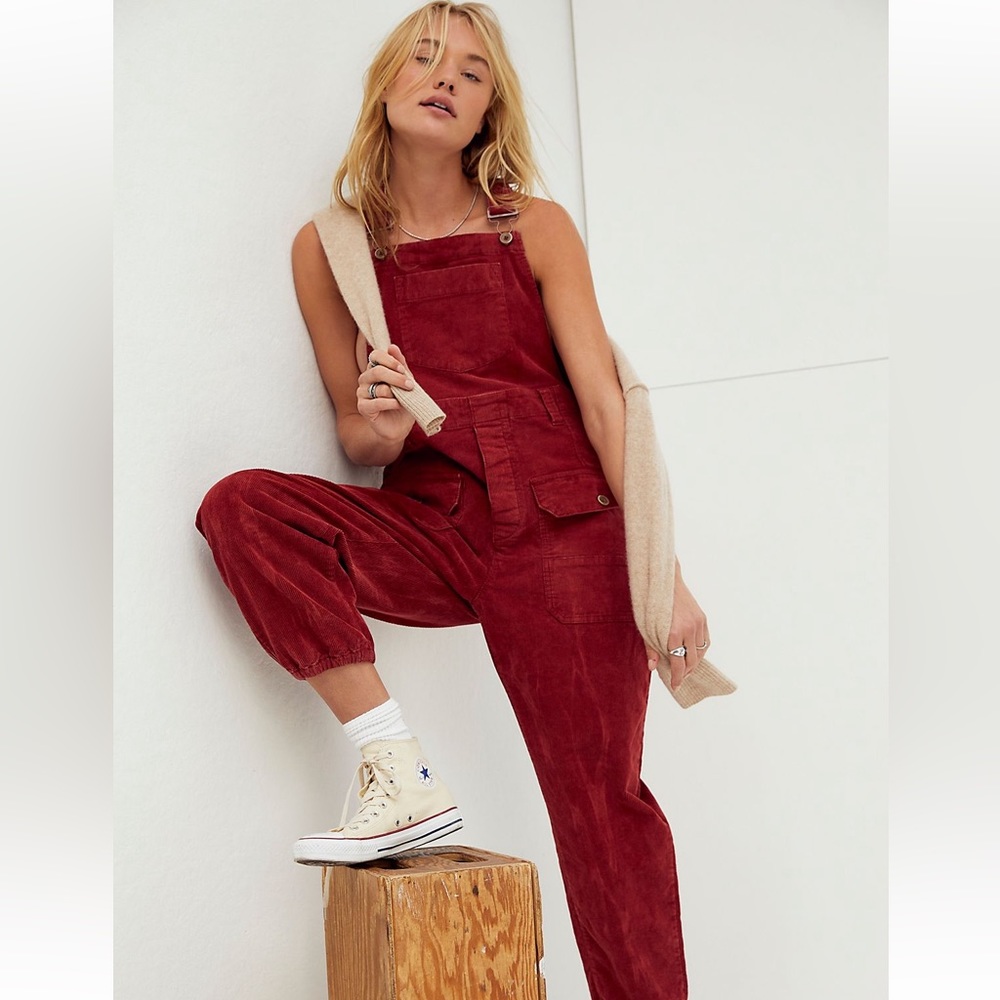 Free People Iris Cord Overalls